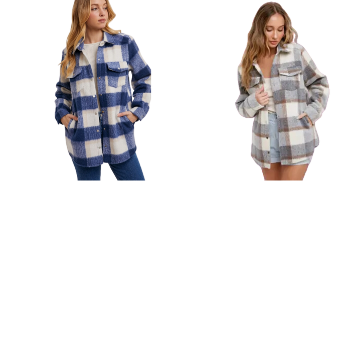 Plaid Brushed Flannel Shacket