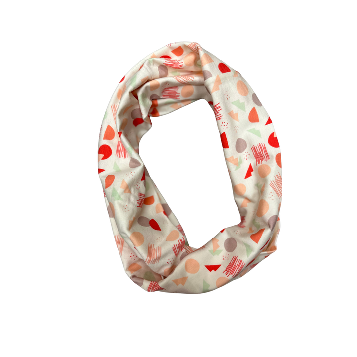 Pastel Sherbet Shapes Cotton Infinity Scarf