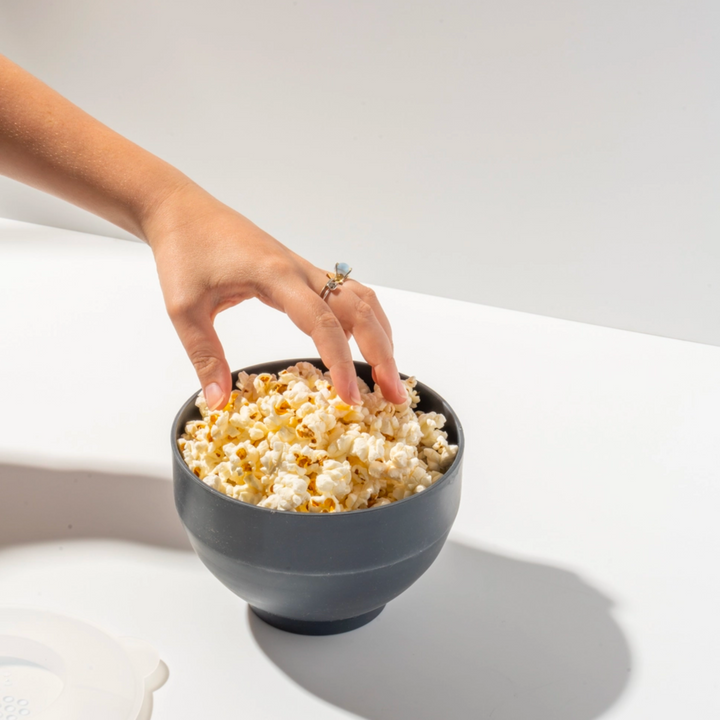 The Personal Mini Popper Popcorn Bowl Charcoal