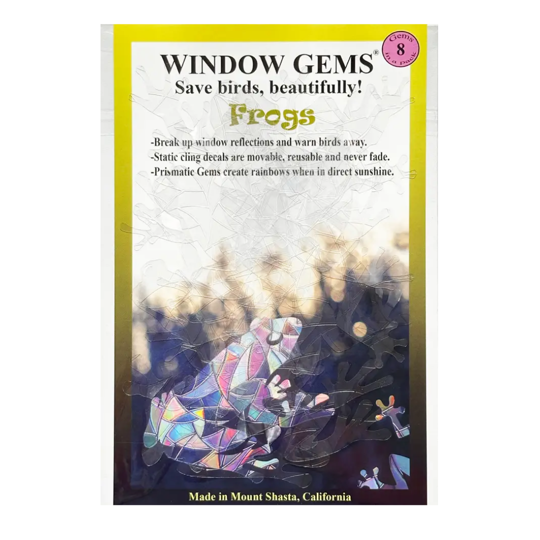 Prismatic Frog Window Clings (8ct)