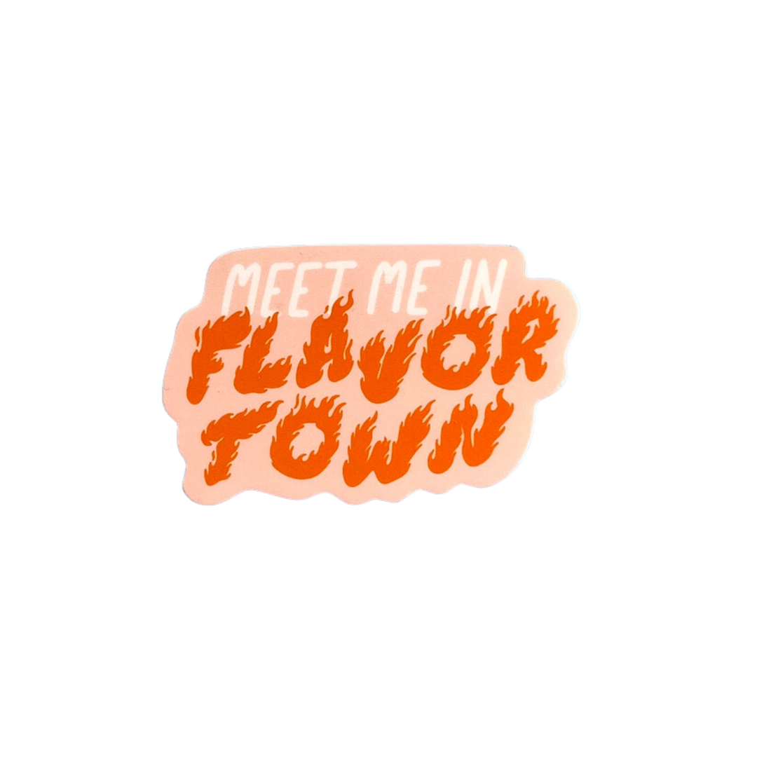 Meet Me In Flavortown Vinyl Sticker
