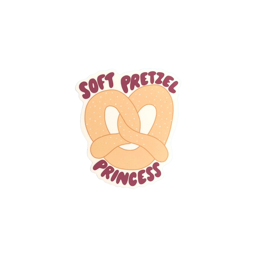 Soft Pretzel Princess Sticker