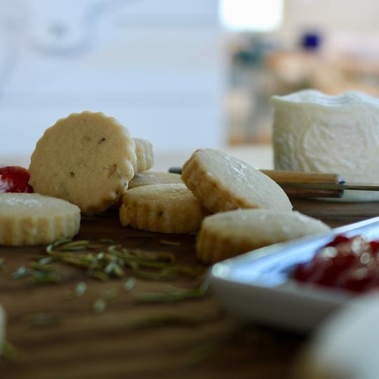 Italian Lemon & Rosemary Shortbread