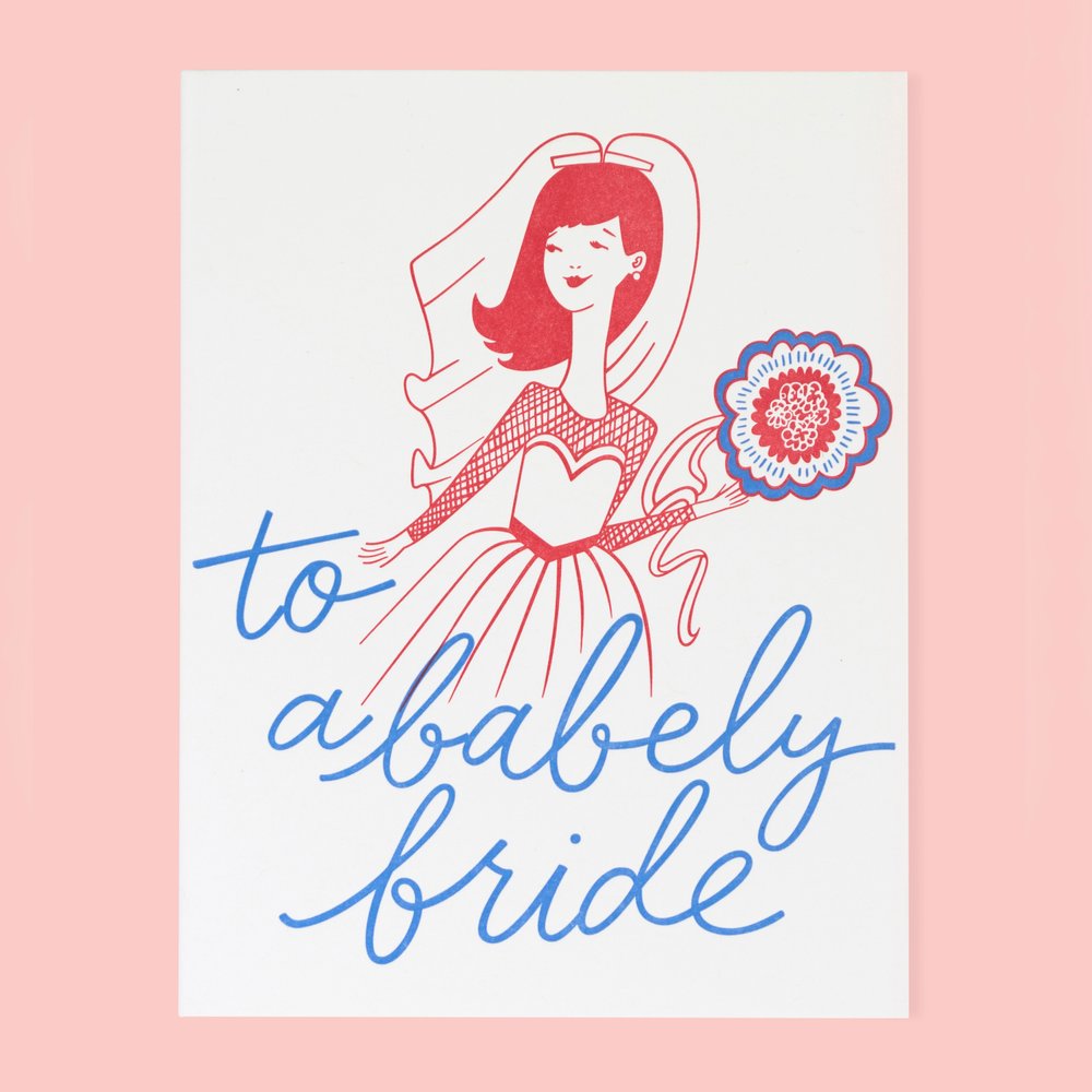 Babely Bride - Greeting Card