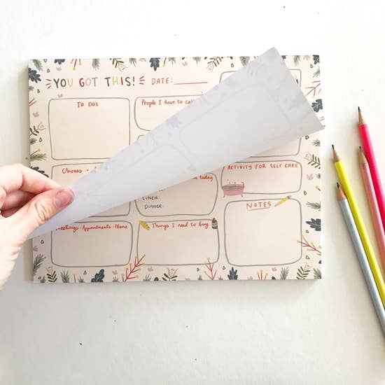 Balanced Day Planner Notepad