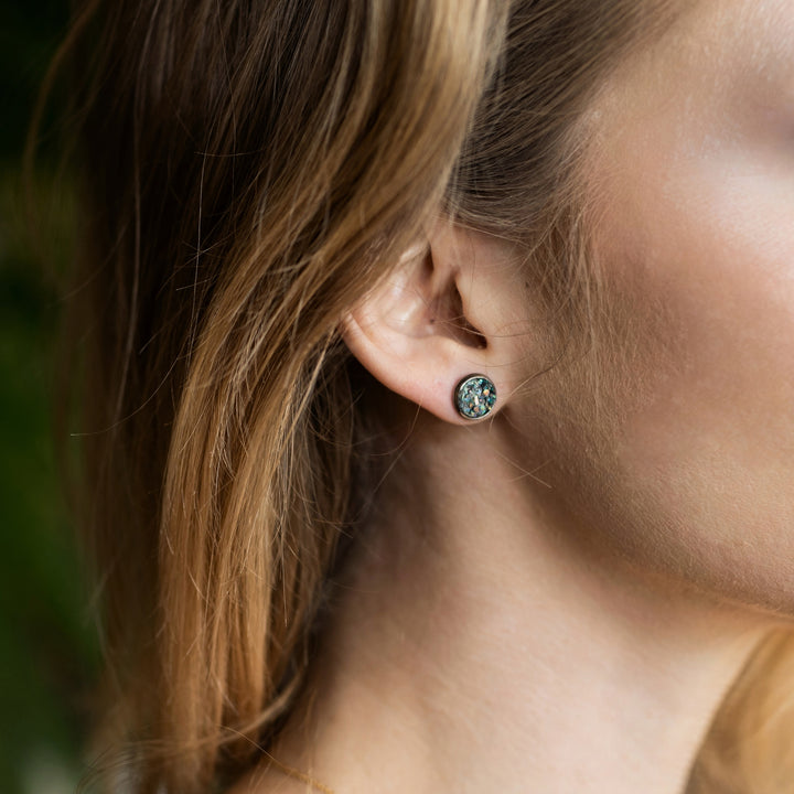 Earl Grey Druzy Crystal Earrings