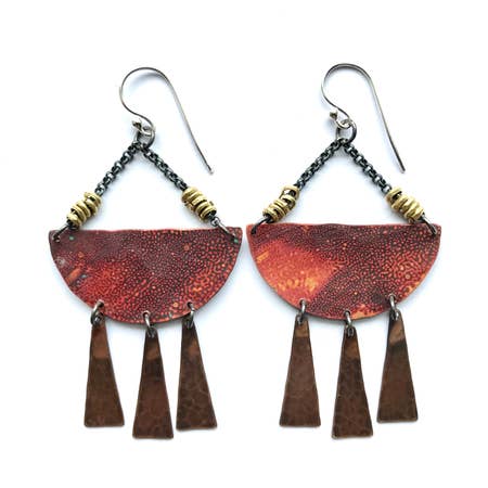 Copper Sunshine Daydream Earrings