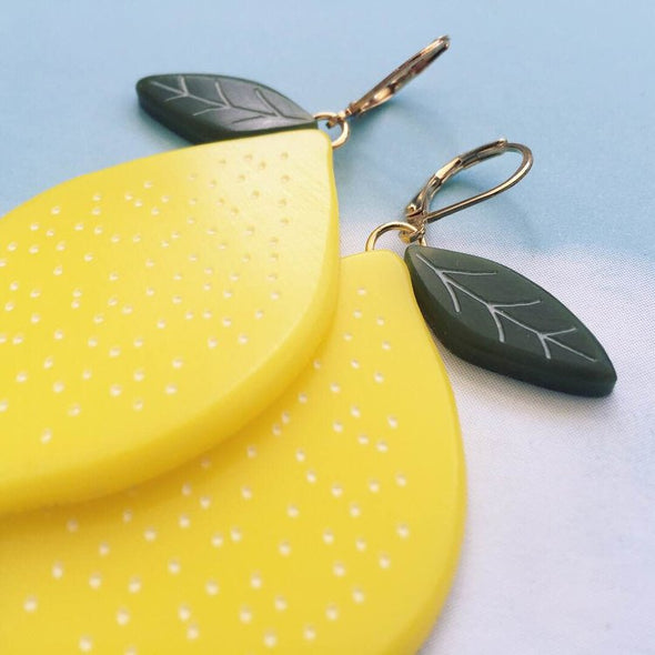 Lemon Earrings - Large