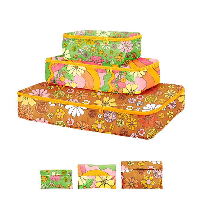 Flower Power Packing Cube Set