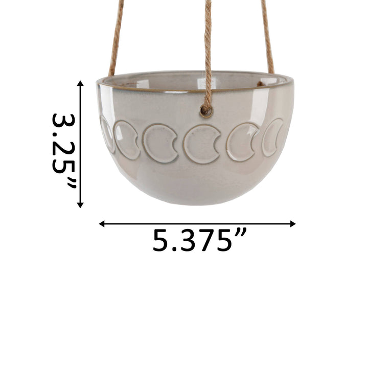 Phases of the Moon Hanging Planter