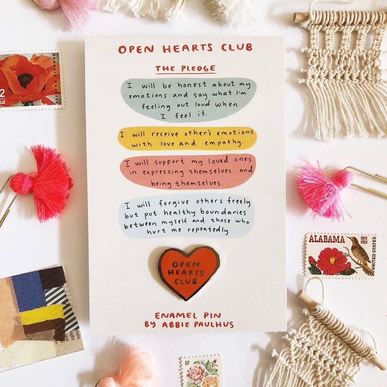 Open Hearts Club Pin