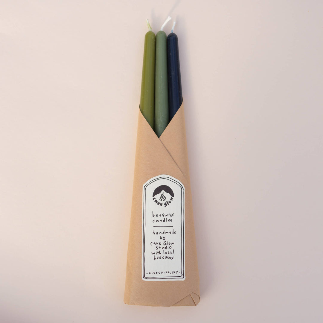Beeswax Taper Candles - Set of 3