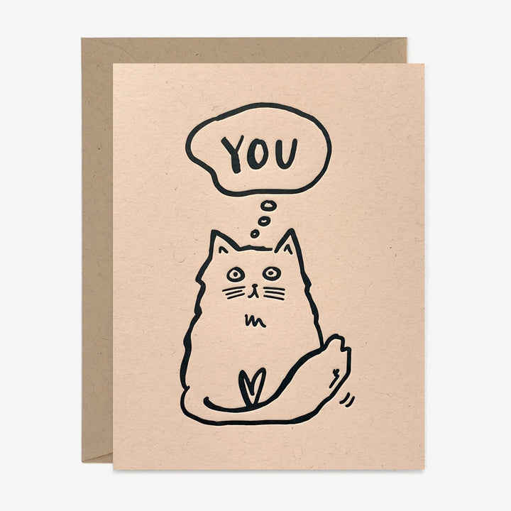 Thinking of You Cat Card