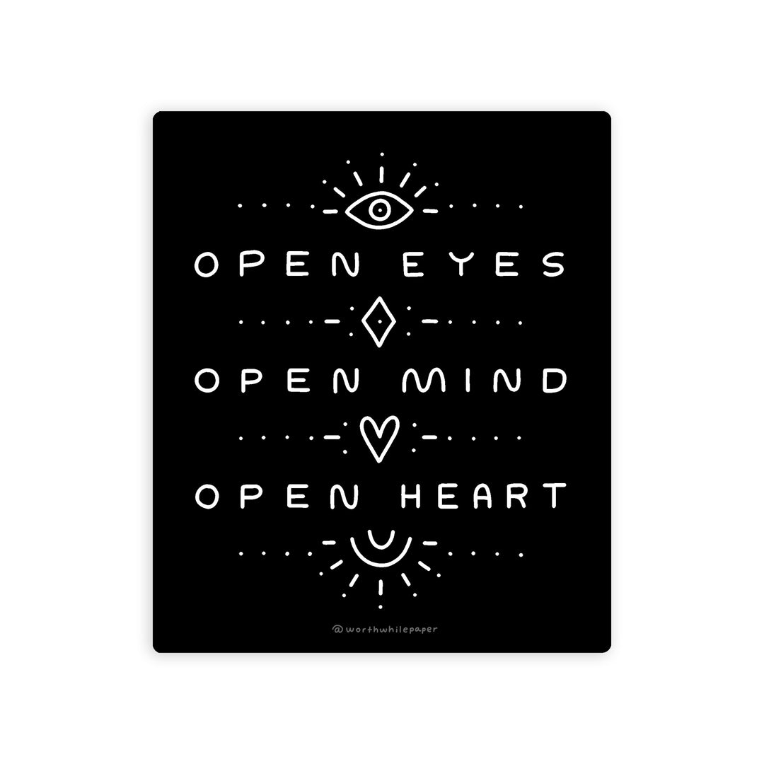 Open Eyes Die Cut Sticker