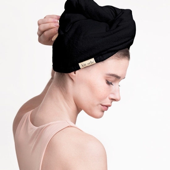 Microfiber Hair Towel - Black