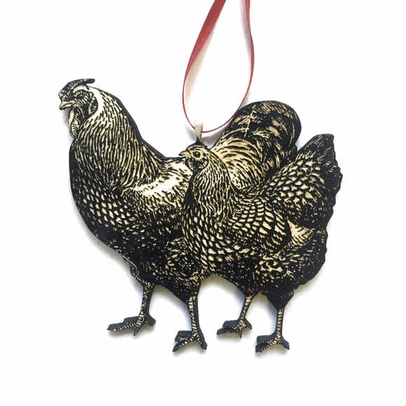 Farmhouse Chicken Ornament