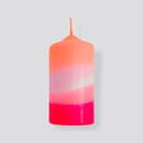 Dip Dye Neon Candle - Flamingo Cake