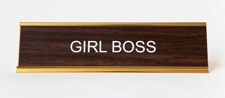 Girl Boss Nameplate