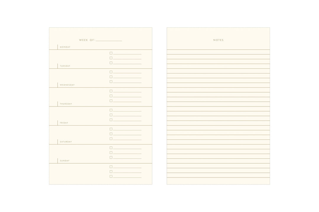 Simple Plan Weekly Planner Notebook