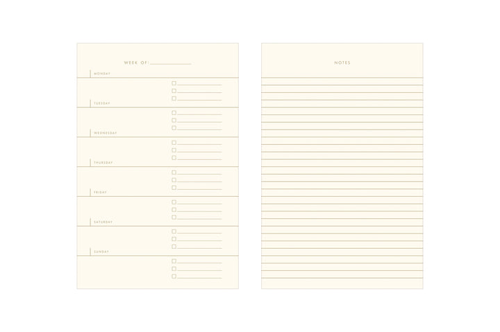 Simple Plan Weekly Planner Notebook