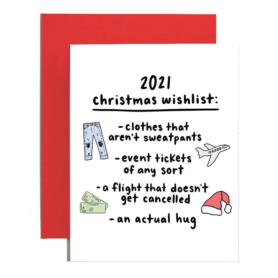2021 Christmas List Card