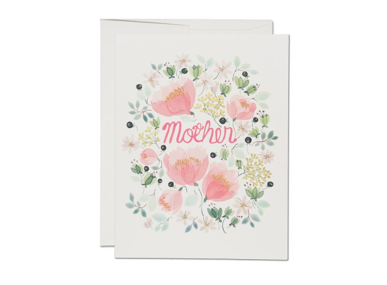 Wild Peonies Mother Greeting Card