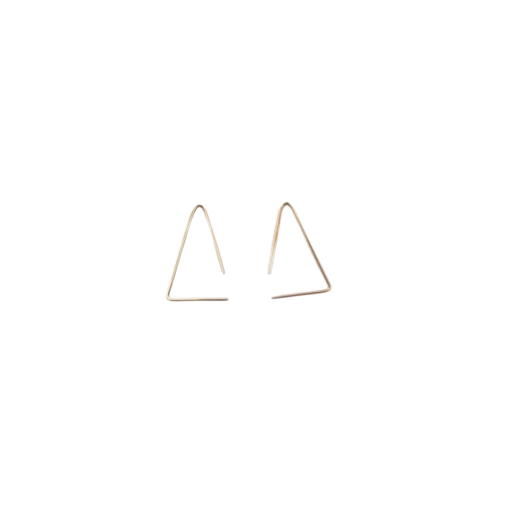 Open Triangle Earrings Large