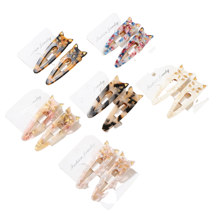 Elodie Hair Clip | Cute Cat Hair Clip Set of Two