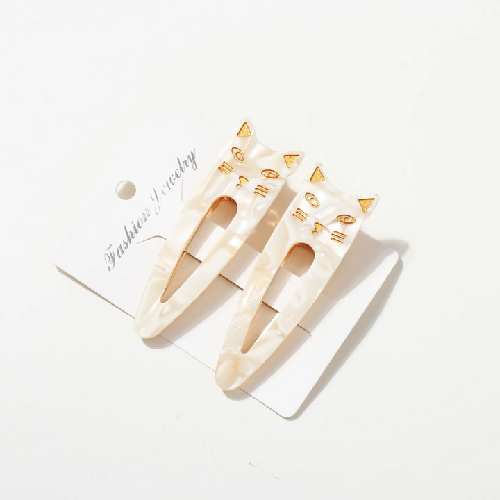 Elodie Hair Clip | Cute Cat Hair Clip Set of Two
