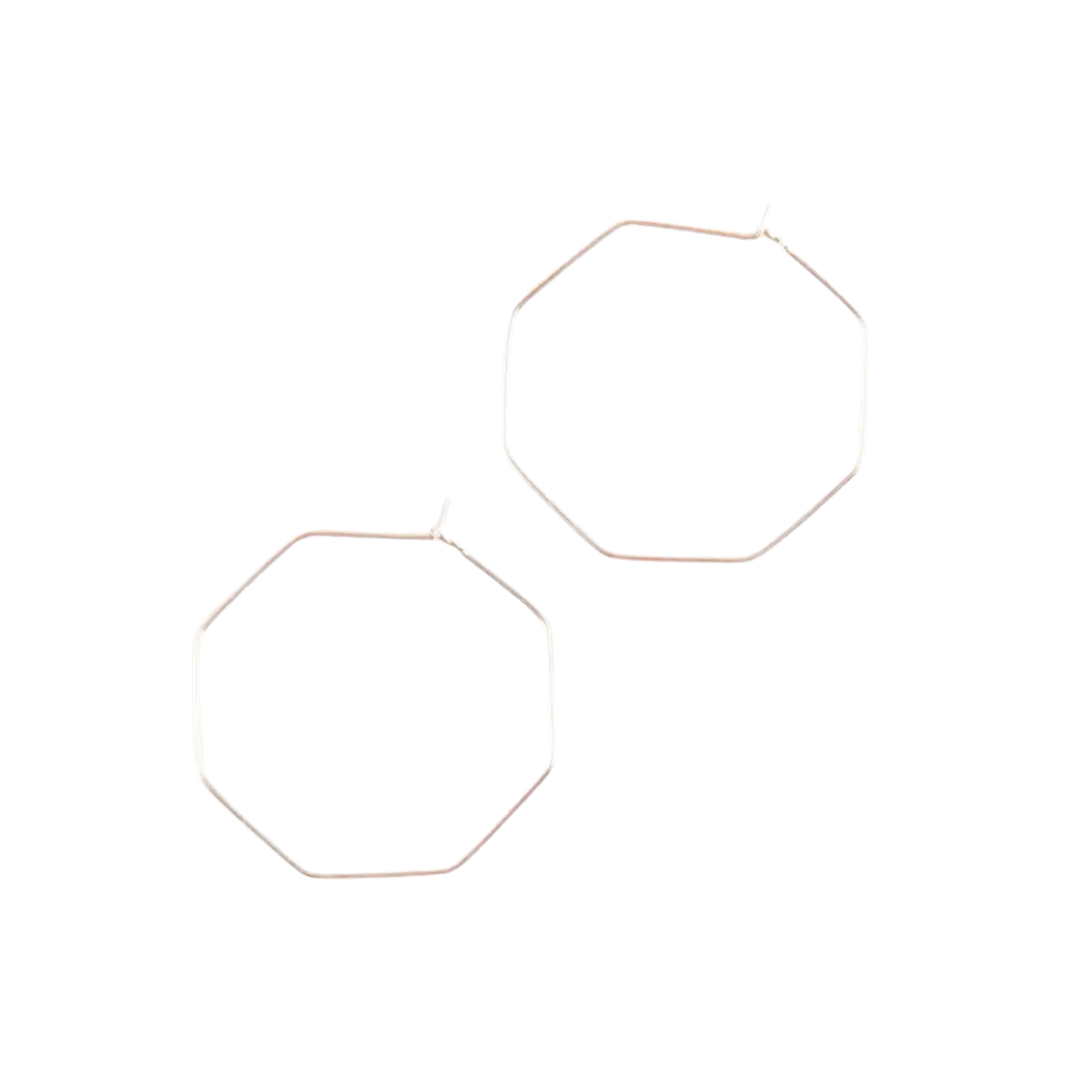 Small Hex Earrings