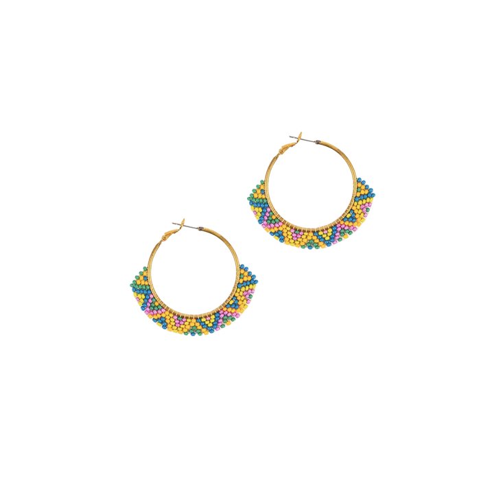 Large Zig Zag Hoop Earrings