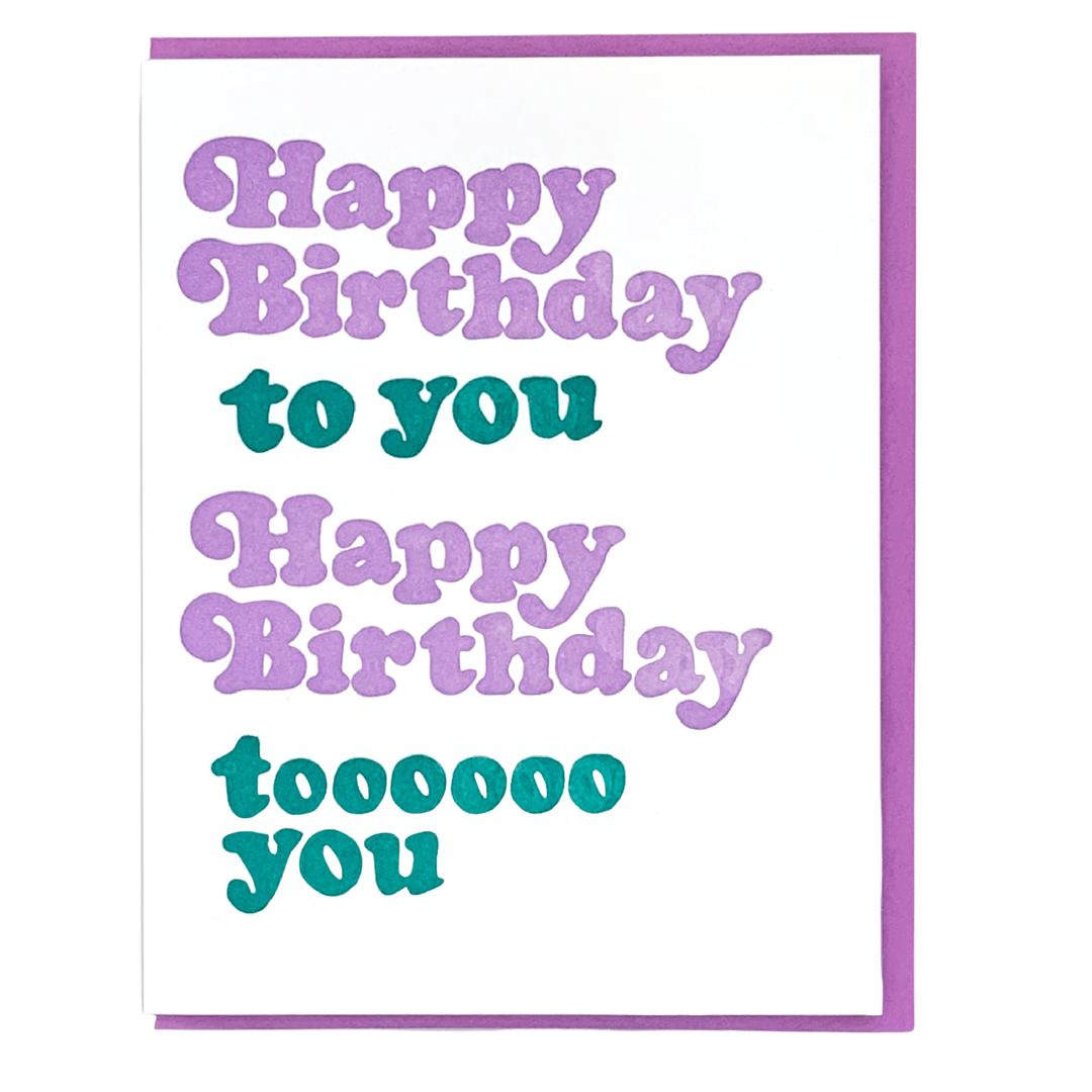 Birthday Song Greeting Card