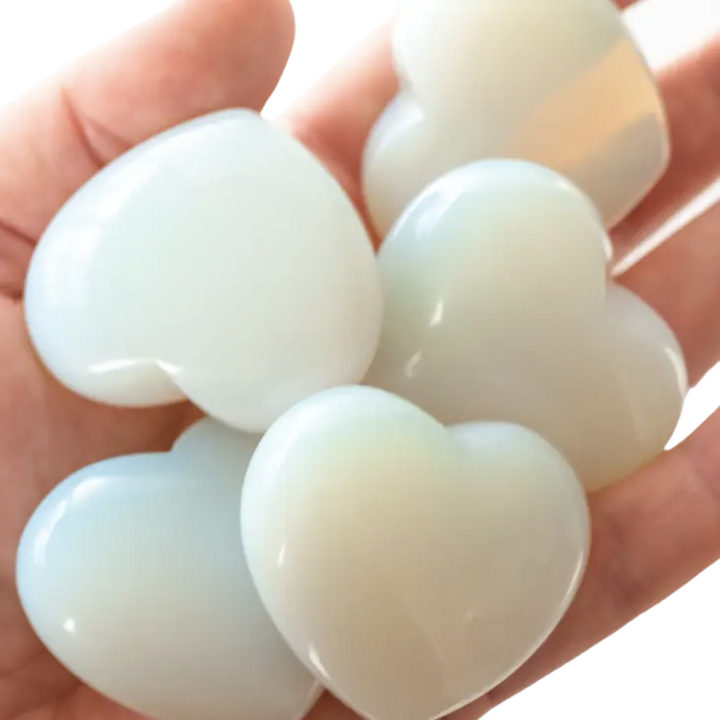 Opal Moonstone Heart