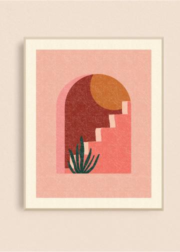 Arch Staircase 8x10 Art Print