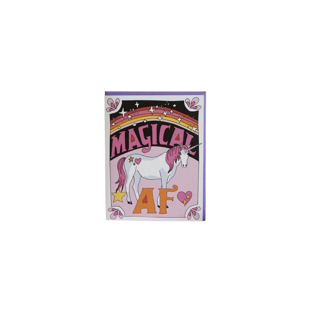 Magical AF Greeting Card
