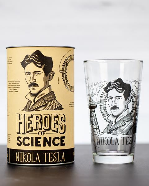 Nikola Tesla Pint Glass