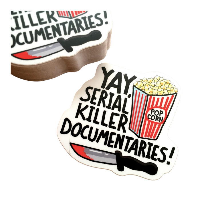 Serial Killer Documentaries Sticker