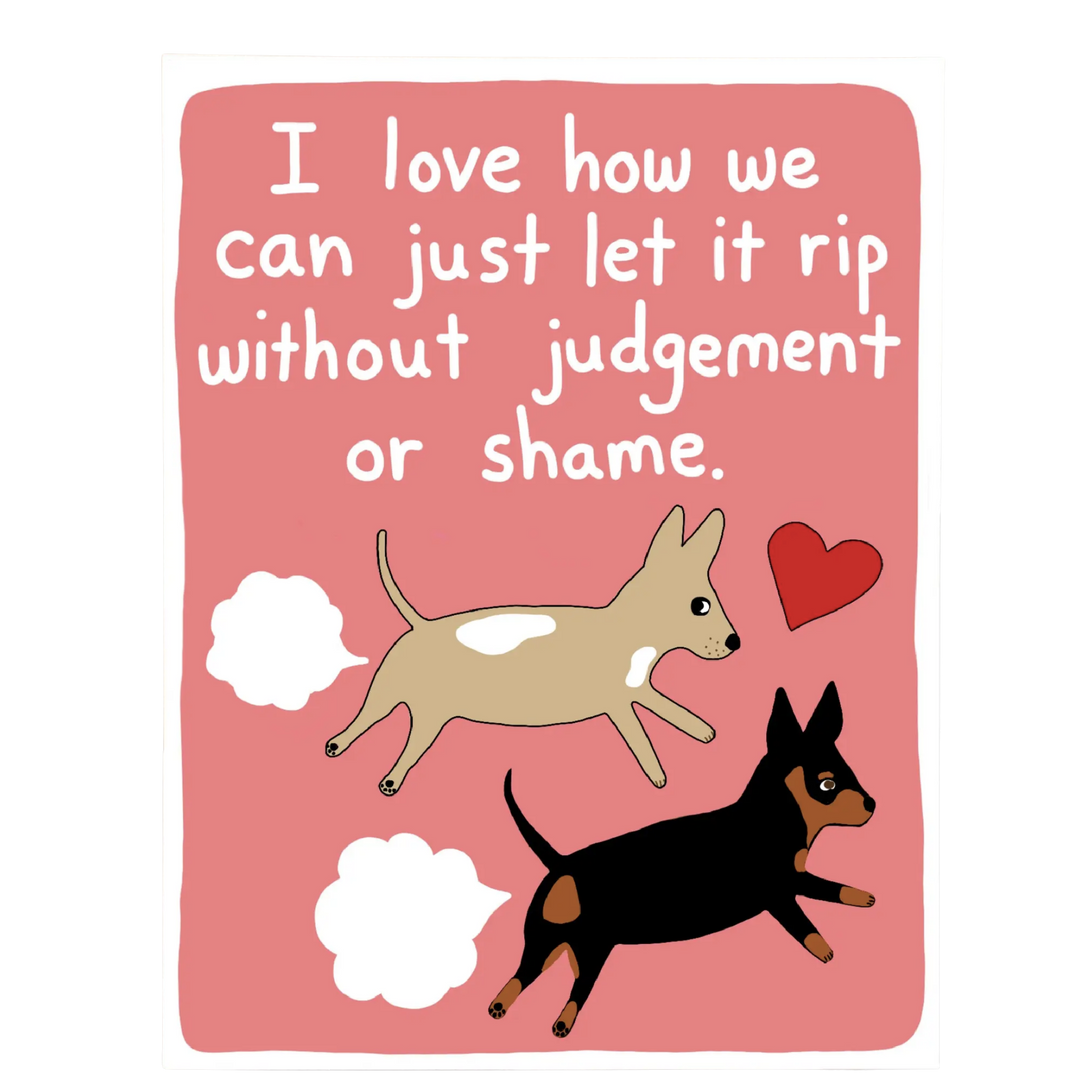 Let it Rip Love Dog Card