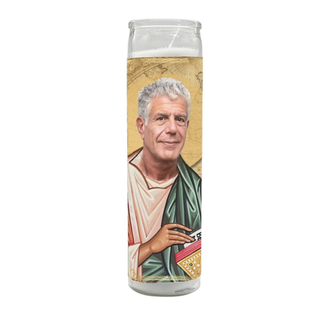 Saint of Food and Life (Anthony Bourdain) Candle