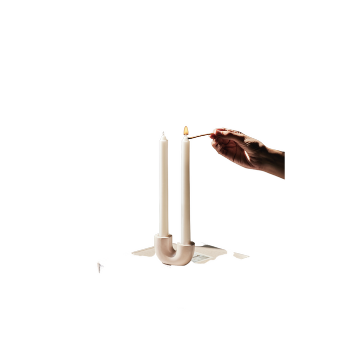 Nordic Style U Shaped Concrete Candle holder
