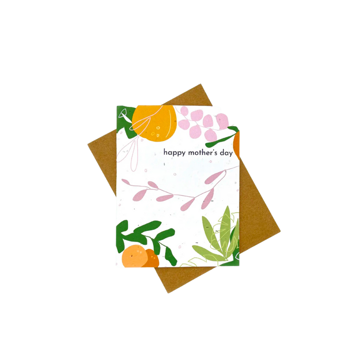 Floral Mother's Day Plantable Card