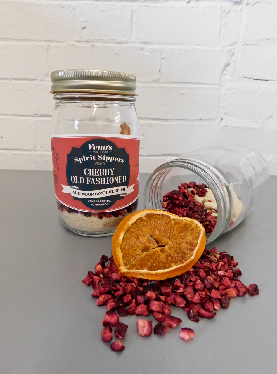 Cherry Old Fashioned Spirit Sipper Infusion Jar