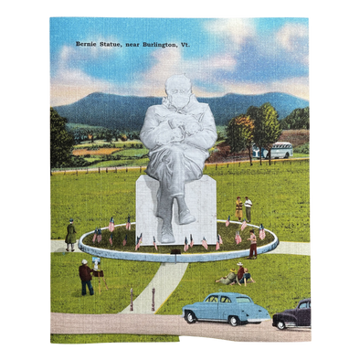 Bernie Sanders Statue Postcard