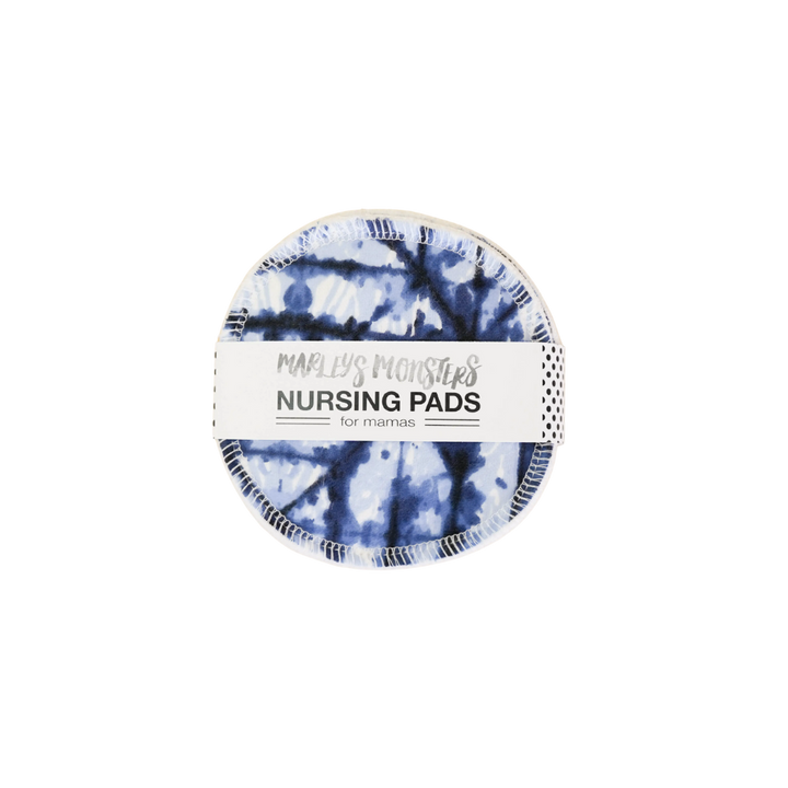 Reusable Nursing Pads - Navy Shibori