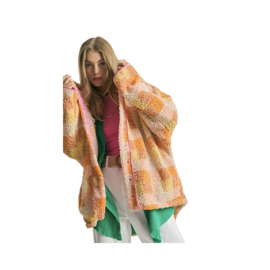 Plaid Back Spirit Jacket - Orange