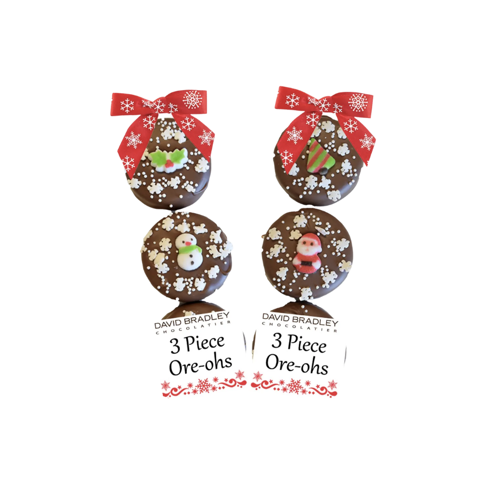 Holiday Three Piece Chocolate Covered Ore-ohs