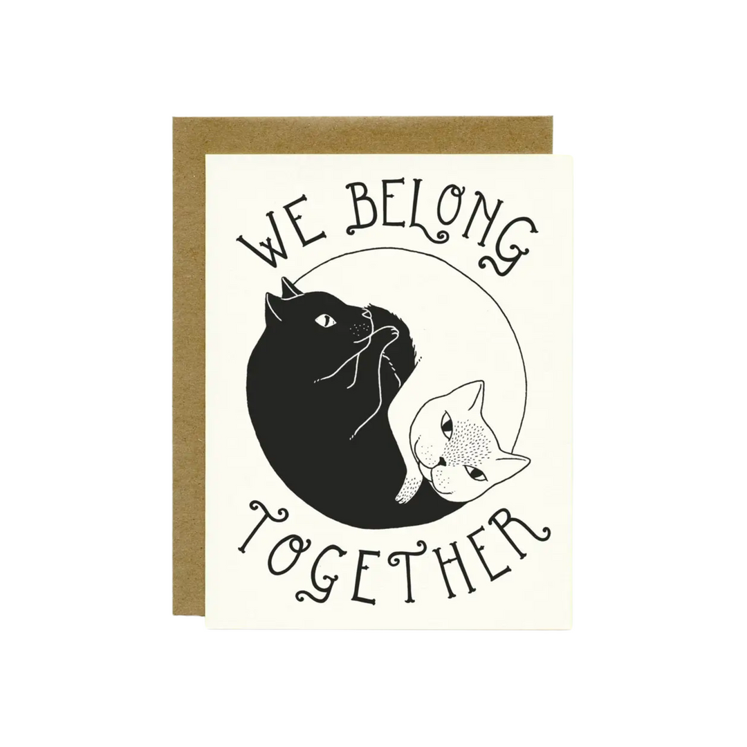 Yin Yang Cats Love and Friendship Card