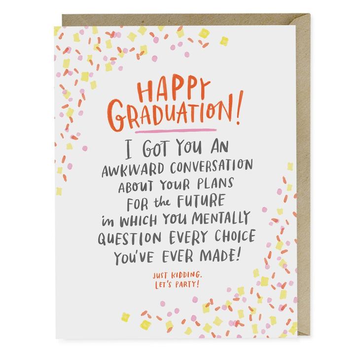 Awkward Convo Graduation Card