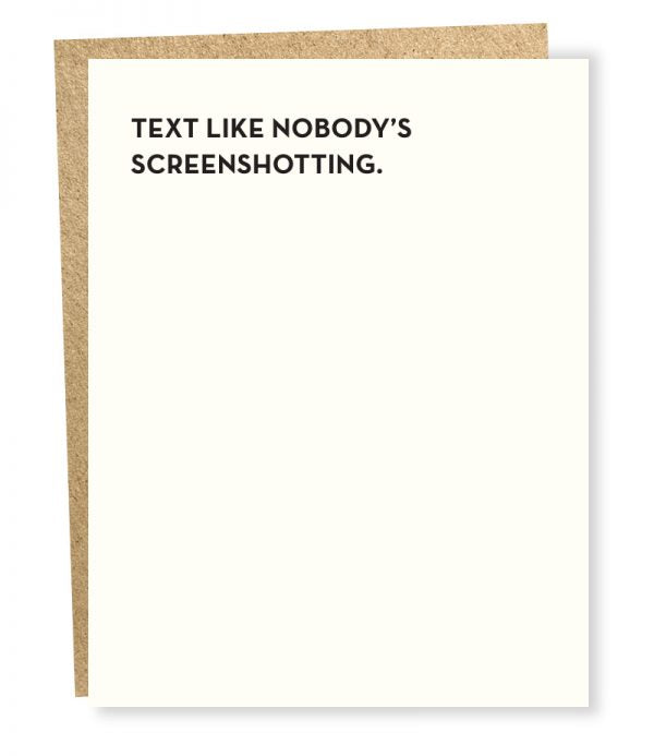 Text Screenshotting Card