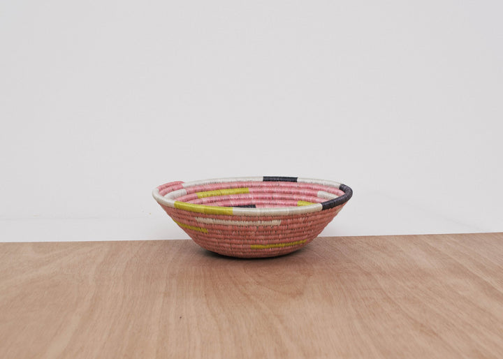 Medium Pale Blush Spiral Basket